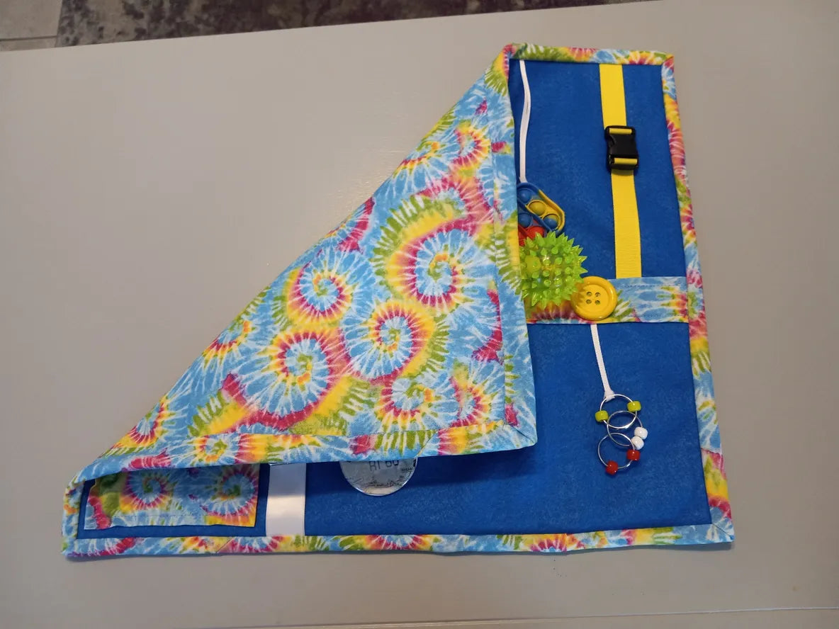 Blue Mat with Car