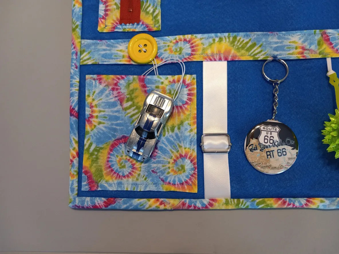 Blue Mat with Car