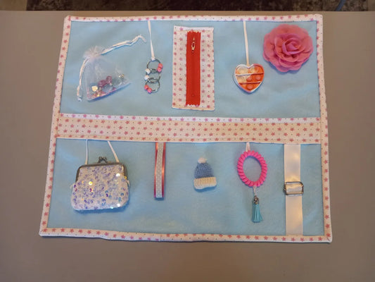 Blue and Blue Baby Bonnet