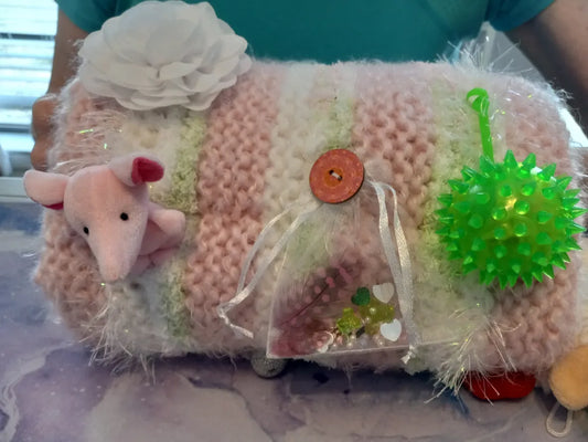 SOLD! Women's-Pink, White Muff